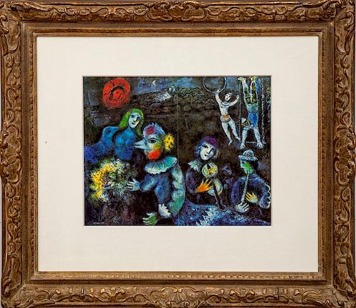 After Marc Chagall (1887-1985): Il Carnevale Notturno (The Night Carnival)