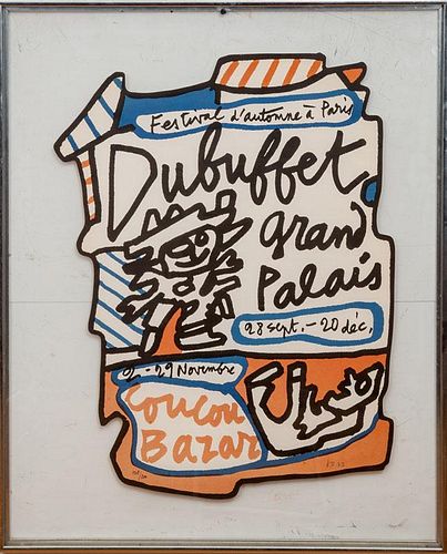 Jean Dubuffet (1901-1985): Poster for the Dubuffet Retrospective, Grand Palais