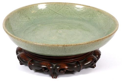 CHINESE CELADON POTTERY BOWL 18TH C.