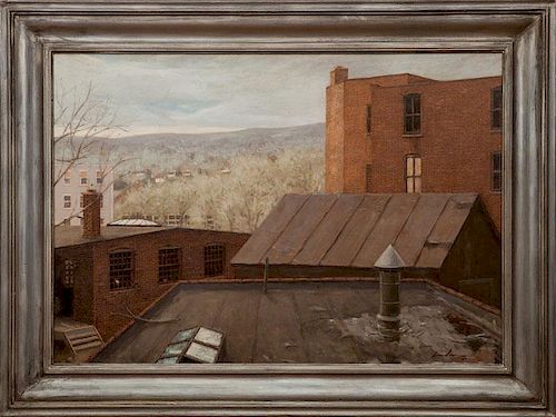 Frederick Linden (b. 1953): Factory Town