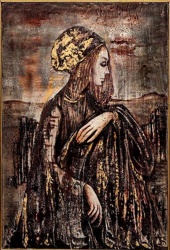 Rudlfo de Santis (b. 1936): Woman in Robes