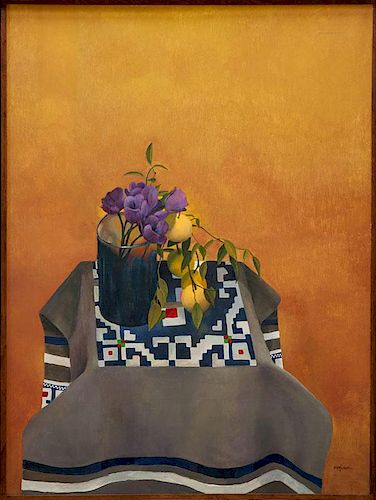 Morris Broderson (1928-2011): Still Life With Poncho