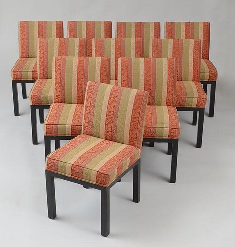 John Widdicomb Ten Dining Chairs