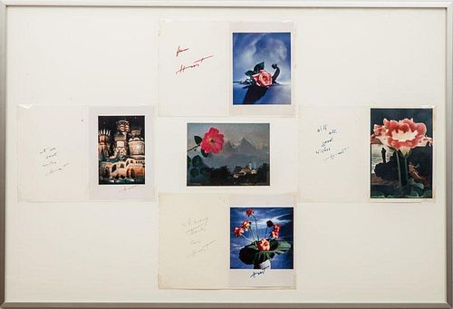 Horst P. Horst (1906-1999): Flower with Nude; Rose with Sculpture; Flower with Painting; Floral Still Life; and Kremlin