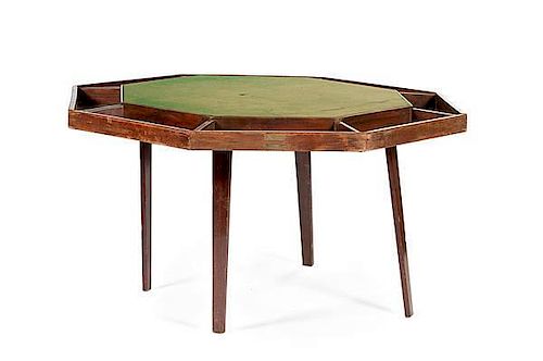 Harry S. Truman, Portable Poker Table Identified to the Former President While in Residence at Blair House 