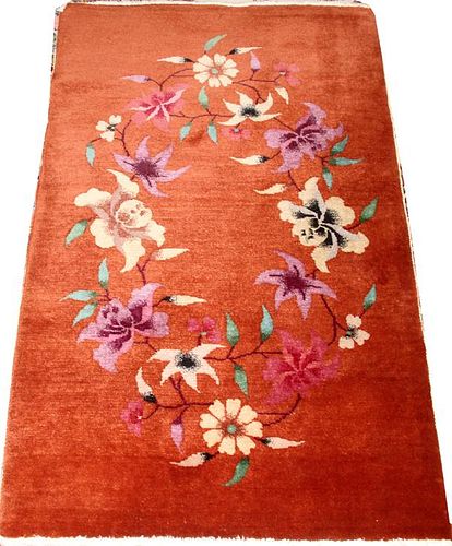 CHINESE HAND WOVEN WOOL RUG