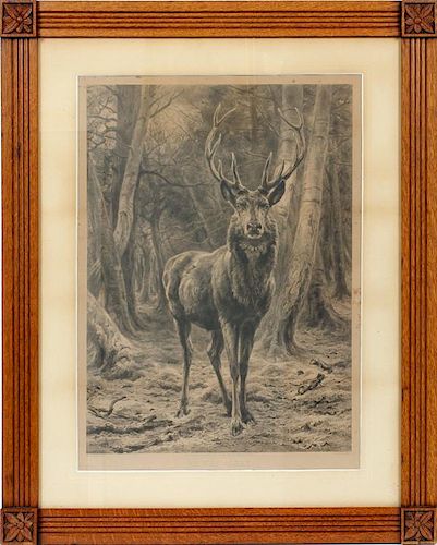 AFTER ROSA BONHEUR ETCHING BY A. GILBERT