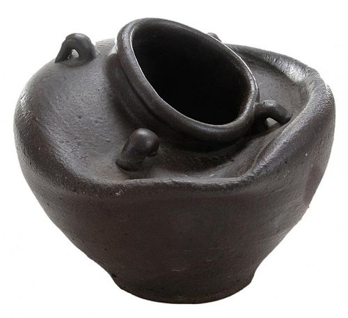 Stoneware Tea Storage Jar as