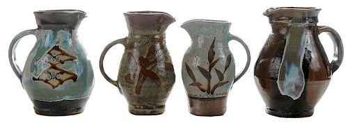 Four Mashiko Handled Stoneware
