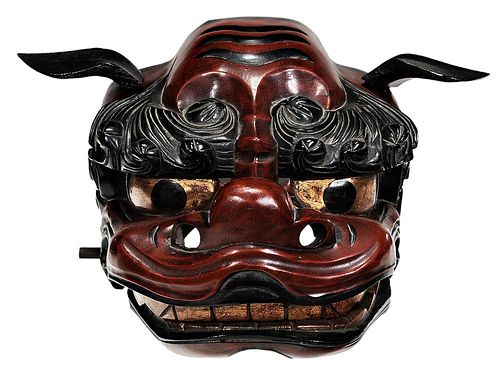 Lacquered Wood [Shi-Shi] Festival Mask