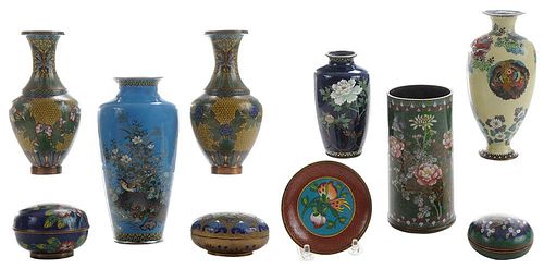 Collection of Asian Cloisonne