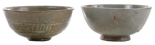 Koryo Dynasty Incised Celadon Bowl and