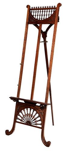 Aesthetic Movement Carved Cherry Easel