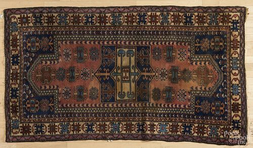 Kurdish Kazak carpet, early 20th c., 7'1'' x 4'1''.