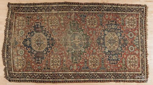 Soumak carpet, late 19th c., 10' x 5'6''.