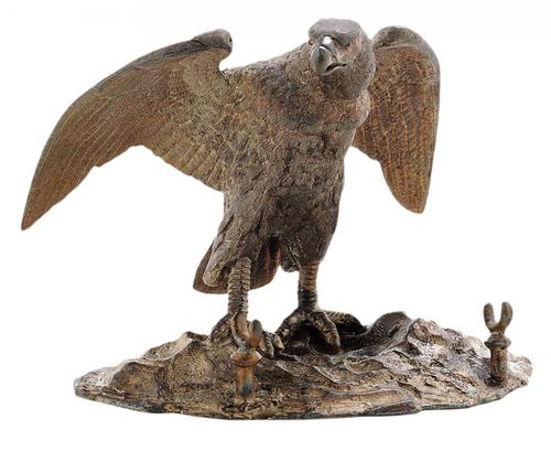 Silver-Plate Eagle Ink Stand