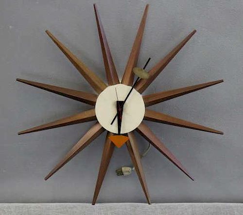 George Nelson For Howard Miller Spike Clock.