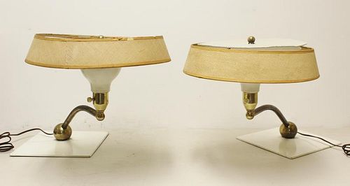Pair of Midcentury Hansen Table Lamps.