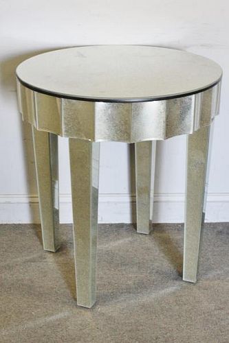 Hollywood Regency Style Mirrored Center Table.