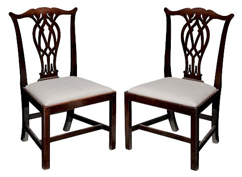 Fine Pair Chippendale Mahogany Dining