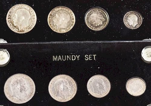 2 Maundy Sets 1904 Edward VII & 1911 George V