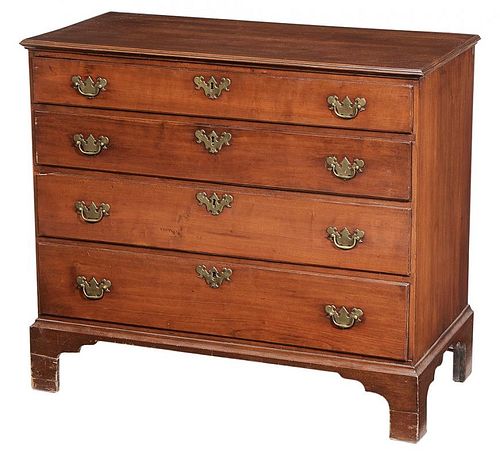 American Chippendale Cherry Chest of