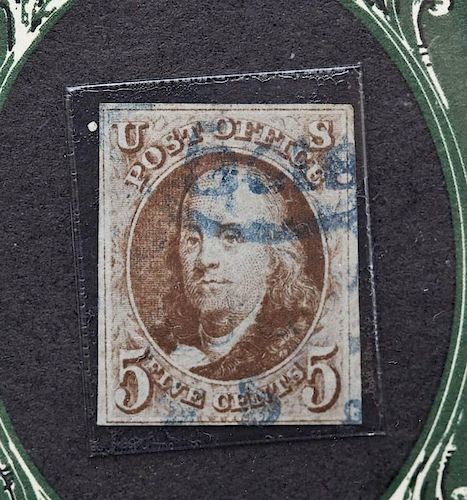 1847 Benjamin Franklin 5 Cent Stamp