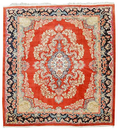 Nearly Square Indo-Tabriz Carpet
