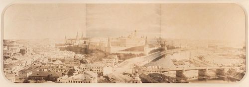A PANORAMIC VIEW OF THE MOSCOW KREMLIN, LATE 19TH CENTURY