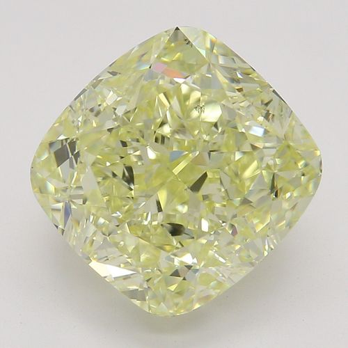 3.74 ct, Natural Fancy Light Yellow Even Color, VS2, Cushion cut Diamond (GIA Graded), Appraised Value: $67,900 