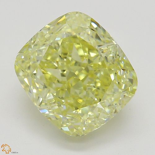 2.30 ct, Natural Fancy Yellow Even Color, VS2, Cushion cut Diamond (GIA Graded), Appraised Value: $60,300 
