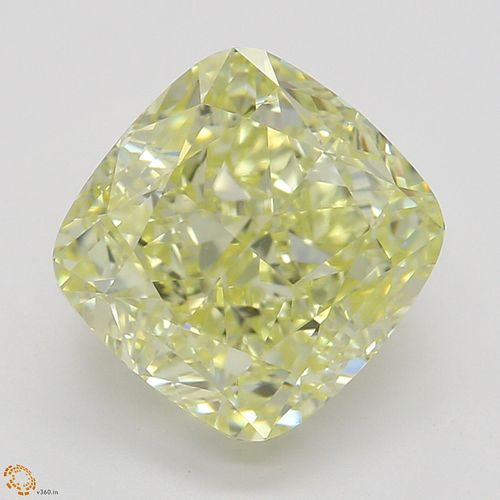 2.52 ct, Natural Fancy Yellow Even Color, VS2, Cushion cut Diamond (GIA Graded), Appraised Value: $64,700 