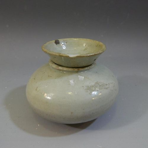 ANTIQUE CHINESE CELADON PORCELAIN CUP AND JAR - SONG DYNASTY