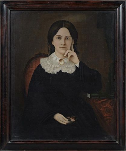 H.W. Moody, "Woman in a Mourning Dress with a Lace