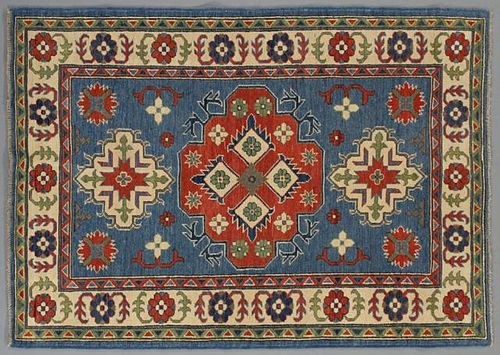 Uzbek Kazak Carpet, 4' 1 x 6' 1