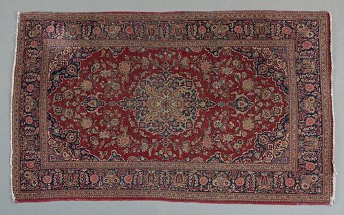 Semi-Antique Tabriz Carpet, 4' 6 x 7'.