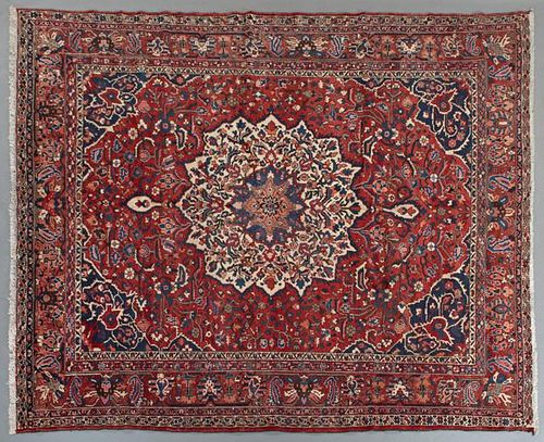 Persian Semi Antique Bakhtiari Carpet, 9' x 13'