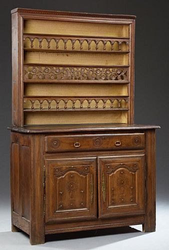 French Provincial Carved Oak Vaisselier, mid 19th