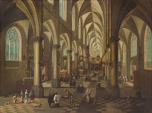 * Peeter Neeffs the Younger, (Flemish, 1620–1675), Church of St. Walburga in Antwerp, 1656