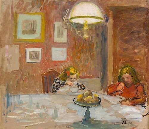Henri Lebasque, (French, 1865-1937), Les enfants dans la salle a manger, 1905