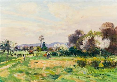 Gaston Sebire, (French, 1920–2001), Landscape Scene
