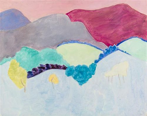 Sally Michel Avery, (American, 1902–2003), Hills and Fields, 1988