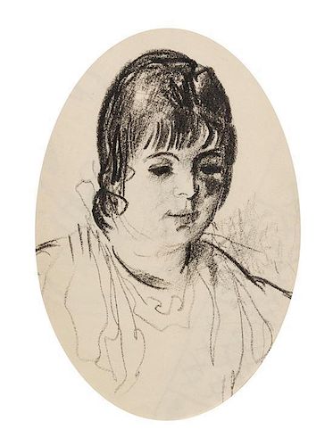 George Wesley Bellows, (American, 1882-1925), Study of Emma Story Bellows (the artist's wife), c. 1914