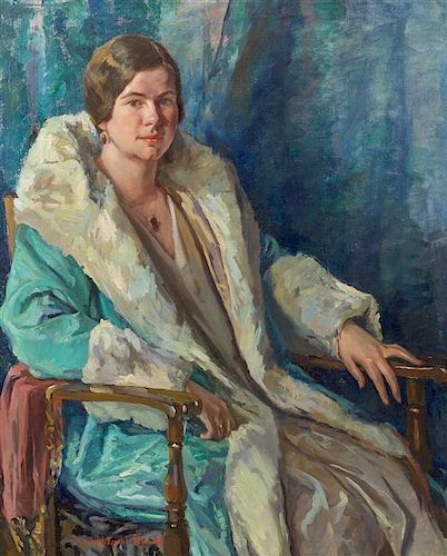 * Elizabeth Krysher Peyraud, (American, 20th century), Portrait of Bertha Alling