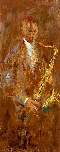 LeRoy Neiman, (American, 1921-2012), Jazz Sax, 1960