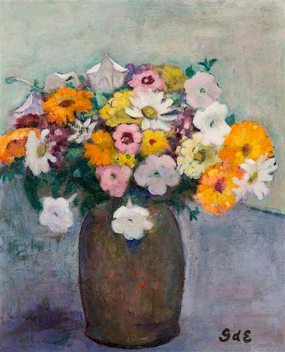 Georges D'Espagnat, (French, 1870-1950), Vase de fleurs