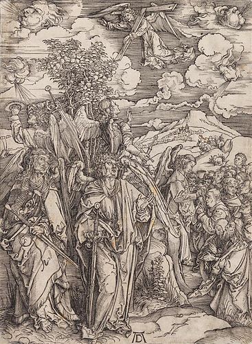 Albrecht Durer, (German, 1471–1528), The Four Angels Holding the Winds (from Apocalypse), 1511