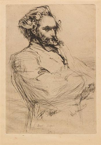 James Abbott McNeill Whistler, (American, 1834-1903), Drouet Sculpteur, 1859