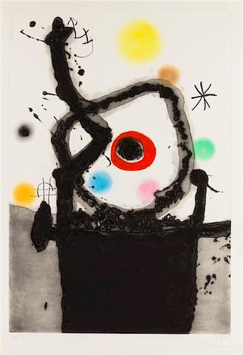 Joan Miro, (Spanish, 1893-1983), Le Rebelle, 1967