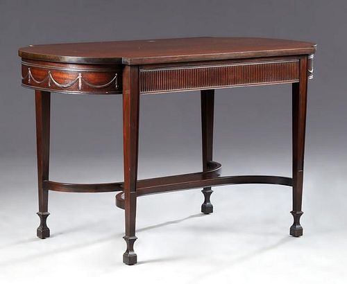 Adams Style Mahogany Center Table, 20th c., the re